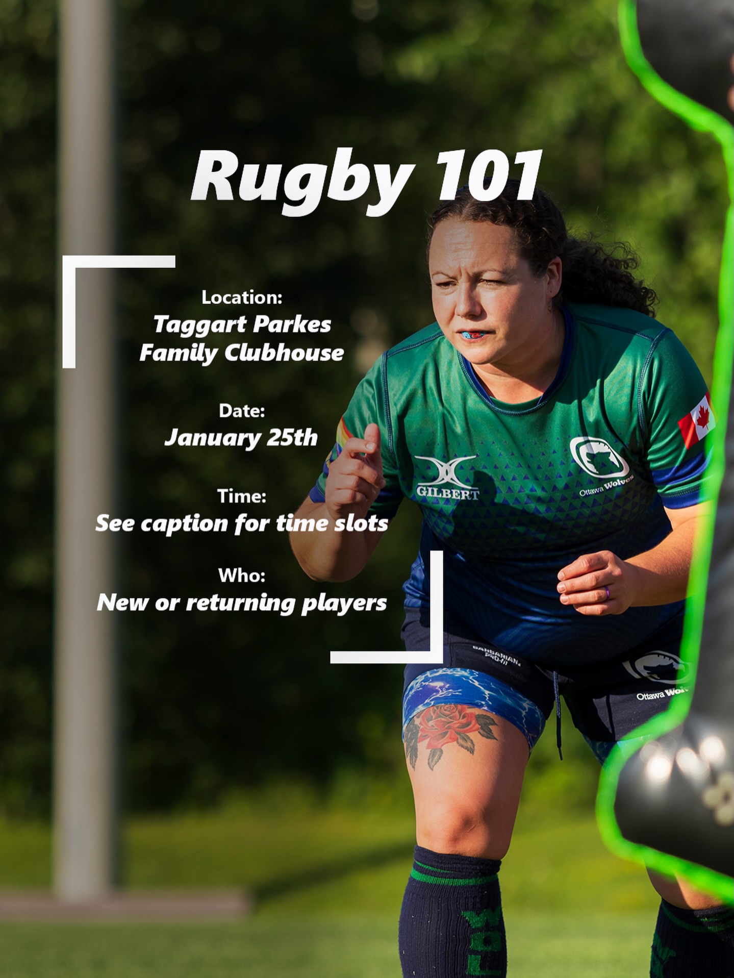 Rugby 101: Winter Training Edition ❄️ 

Brave the cold and join us this Sunday for another Rugby 101! No previous rugby experience is required to participate.

What to bring: Water bottle and indoor gym shoes 
What to wear: Activewear

📍Taggart Parkes Family Clubhouse (1770 Heatherington)
🗓️ January 25th, 2026
⏰ Women+ session: 6:00-7:30PM
⏰ Men+ session: 7:30-9:00PM

DM us for all other questions!

@eorugby @igrclubhouse #ottawarugby #rugby101 #rugby #ottawasports #wintertraining