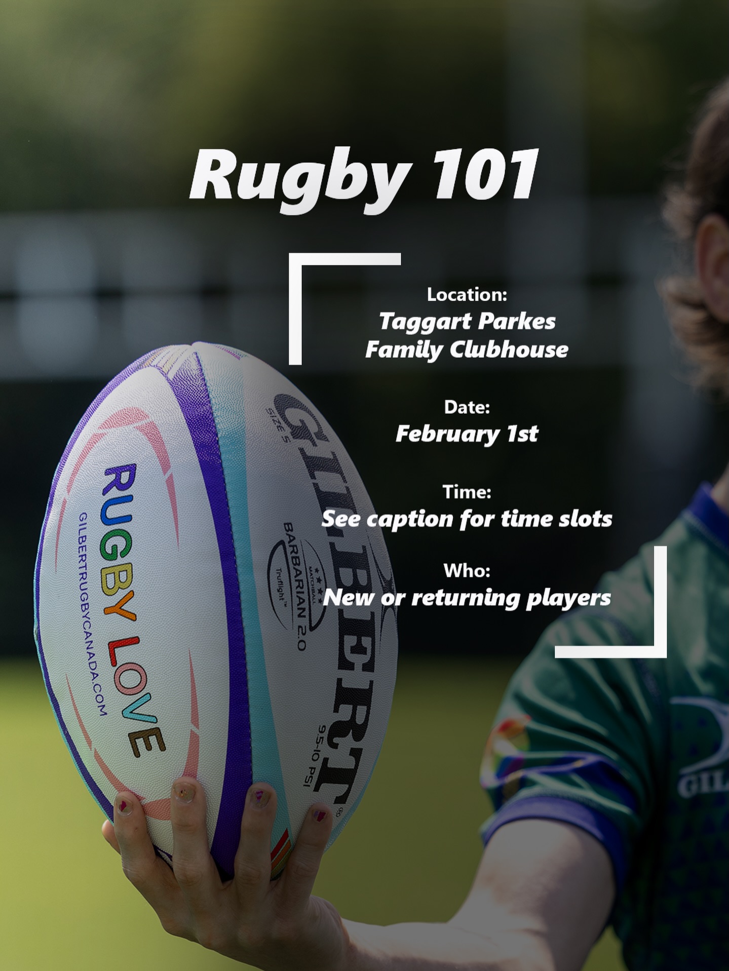 Rugby 101: Winter Training Edition ❄️ 

We’re back this Sunday for one more Rugby 101! No previous rugby experience is required to participate.

What to bring: Water bottle and indoor gym shoes 
What to wear: Activewear

📍Taggart Parkes Family Clubhouse (1770 Heatherington Road)
🗓️ February 1st, 2026
⏰ Women+ session: 6:00-7:30PM
⏰ Men+ session: 7:30-9:00PM

DM us for all other questions!

@eorugby @igrclubhouse #ottawarugby #rugby101 #rugby #ottawasports #wintertraining