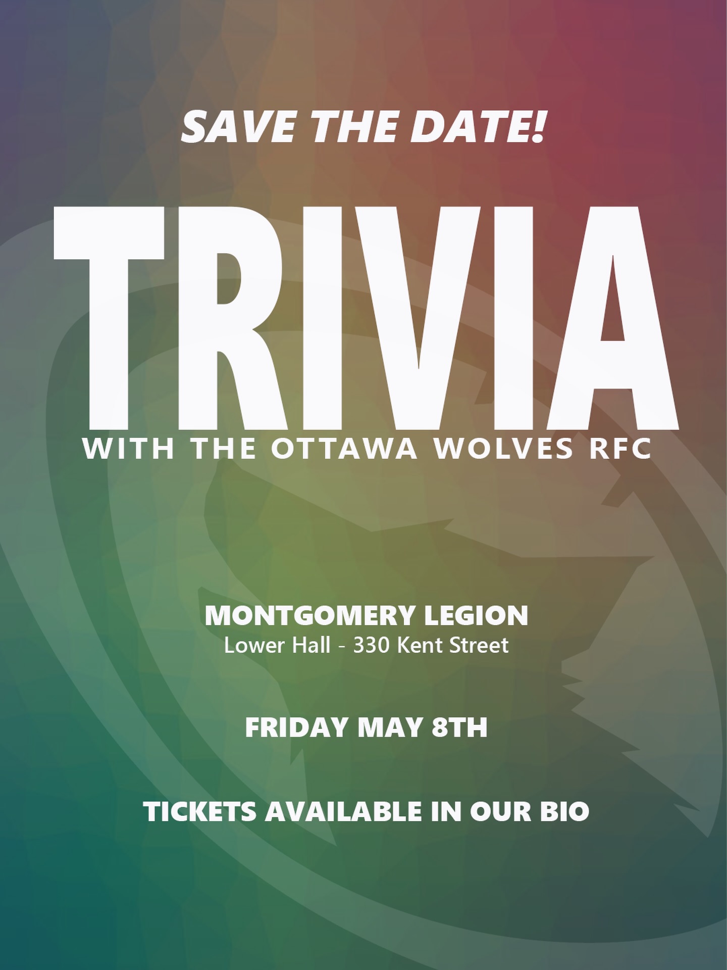 SAVE THE DATE 🚨 

We’re hosting a trivia fundraiser to support our program and kick off the season!

Grab your ticket, bring your friends and get ready to compete for bragging rights and prizes! 

🔗 Link to tickets is in our bio.

Stay tuned for more details 👀 

#ottawatrivia #trivianight #fundraiser #ottawarugby #ottawaevents