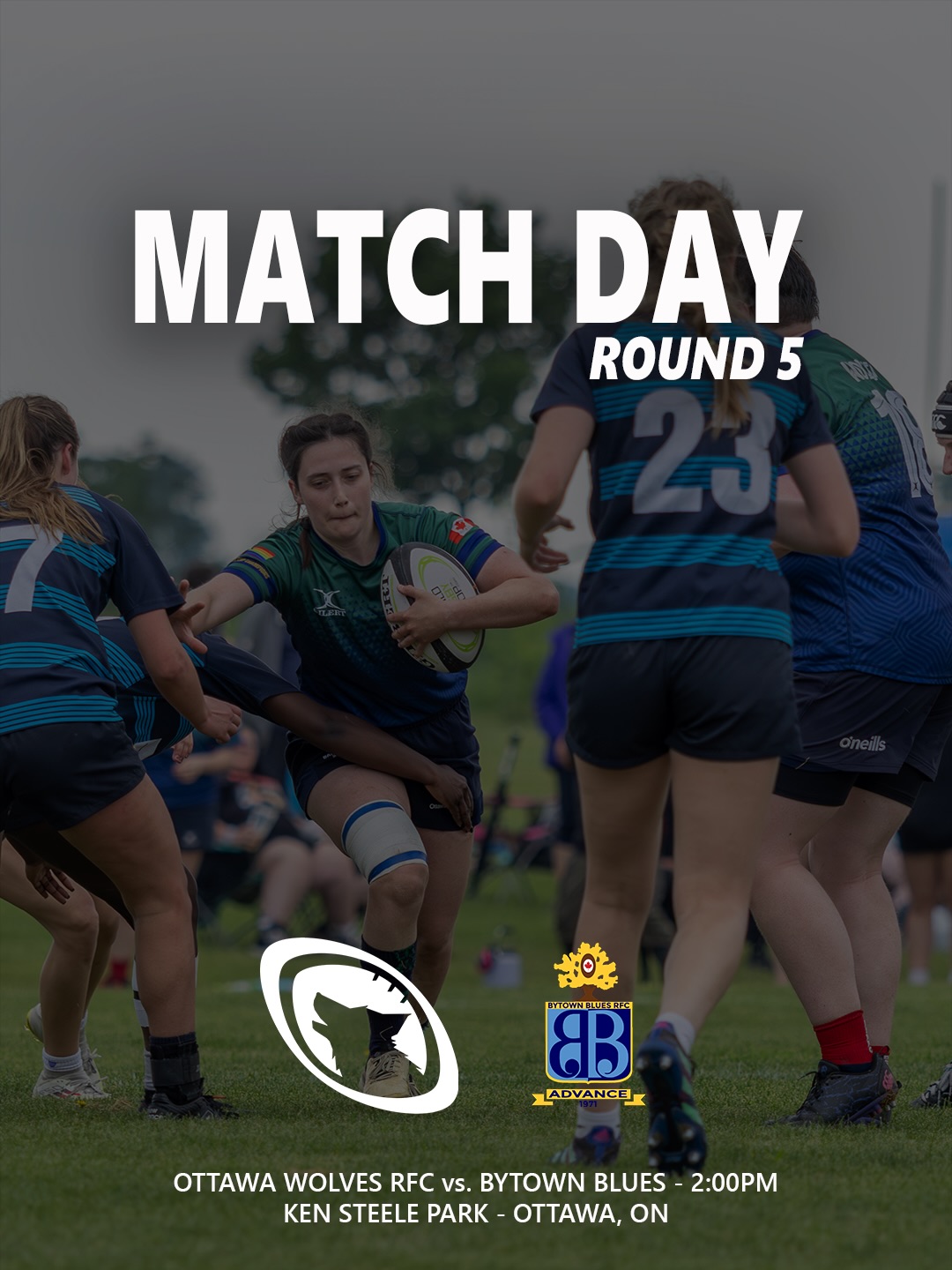 ✨ MATCH DAY ✨

And the action keeps going on Club Day as the Women+ kickoff against the Bytown Blues. Come out to our home pitch and support the pack!

📍 Ken Steele Park
🗓️ Saturday, June 20
⏰ 2PM
🏉 @bbrfc_srwomen 

@igrclubhouse @eorugby @rugbyontario #inclusiverugby #rugbyforall #rugbyismypride #ottawarugby #rugby
